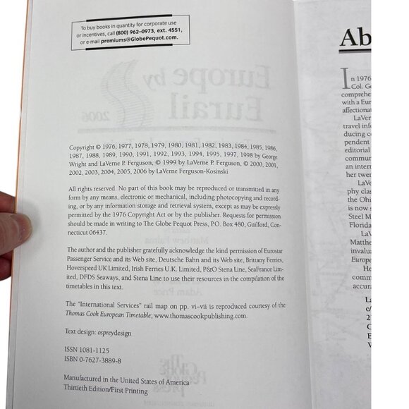 Europe by Eurorail 2006, 30th: Touring Europe by Train Paperback Book - Picture 8 of 13